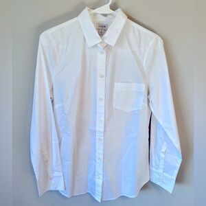 J. Crew Factory White Button Down, Size Small - New w/ Tags